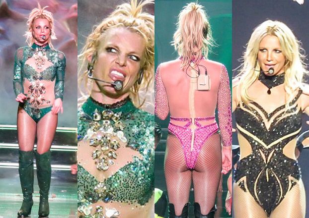 Odchudzona Britney Spears na koncercie w Las Vegas (ZDJĘCIA)