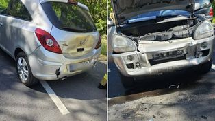 Wypadek koło Gorzowa. Hyundai zderzył się z oplem