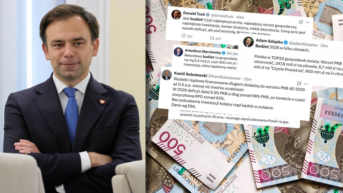 Minister finansów Andrzej Domański przedstawił projekt budżetu