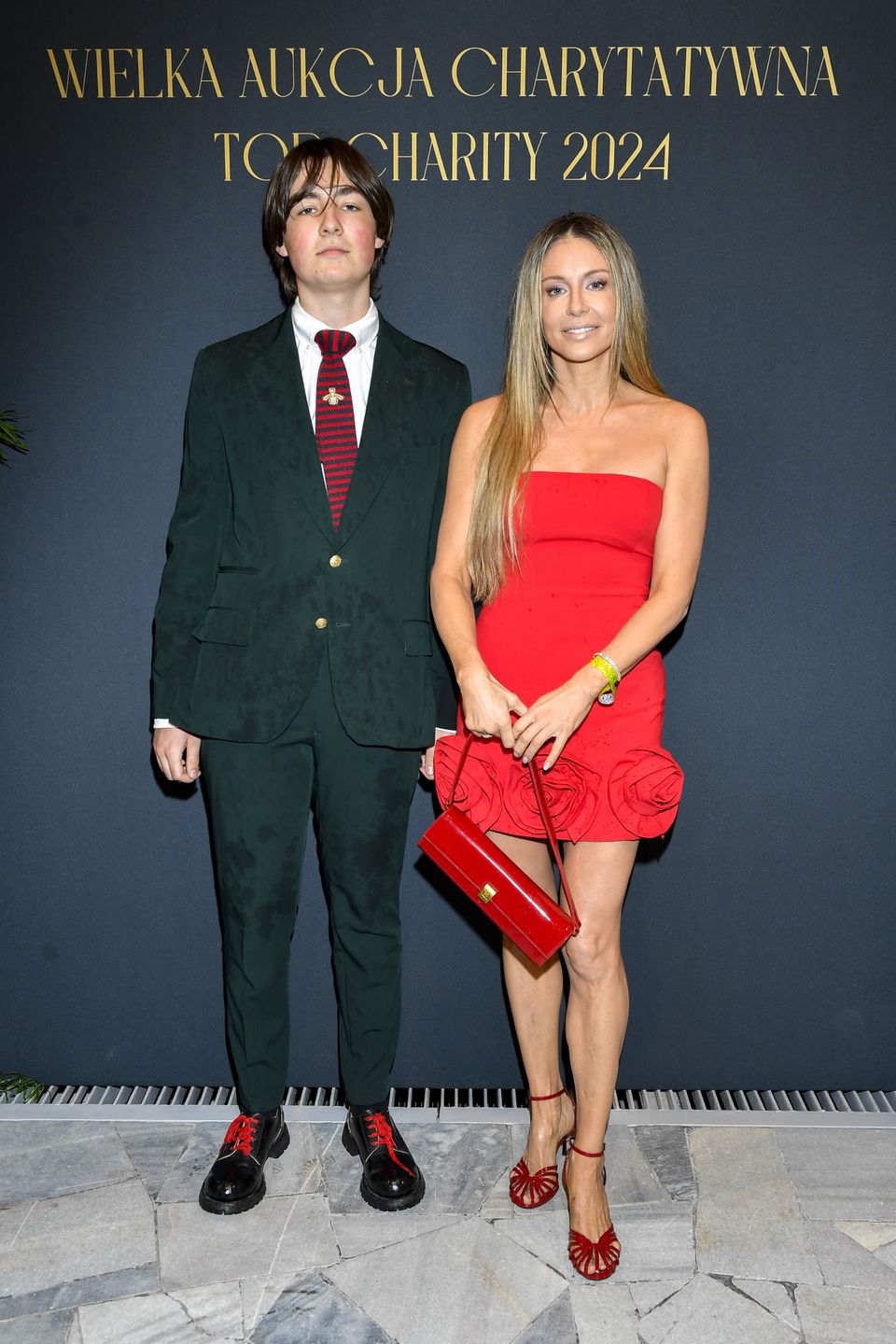 Małgorzata Rozenek-Majdan z synem, Stanisławem