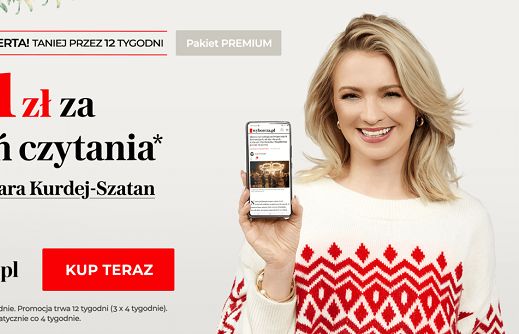 Barbara Kurdej-Szatan w świątecznej kampanii subskrypcji Wyborcza.pl