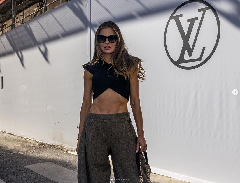 Anna Lewandowska na Paris Fashion Week
