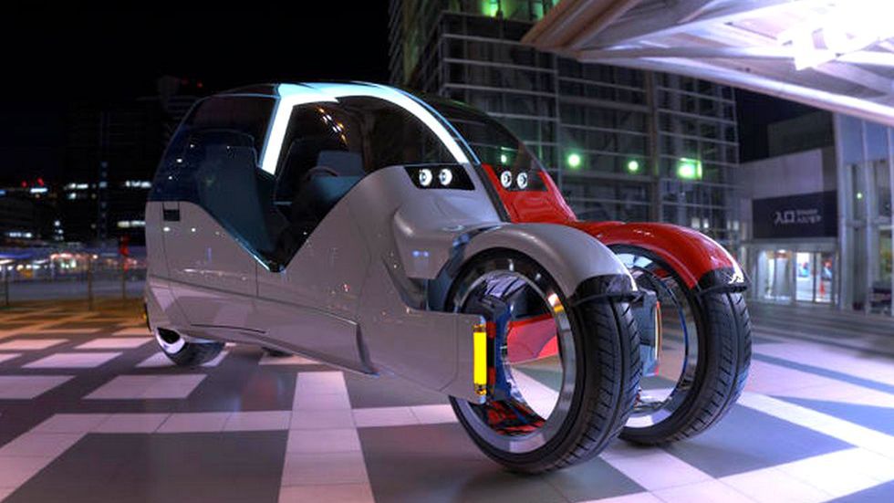 Lane Splitter – koncepcyjny samochód dzieli się na dwa motocykle 1