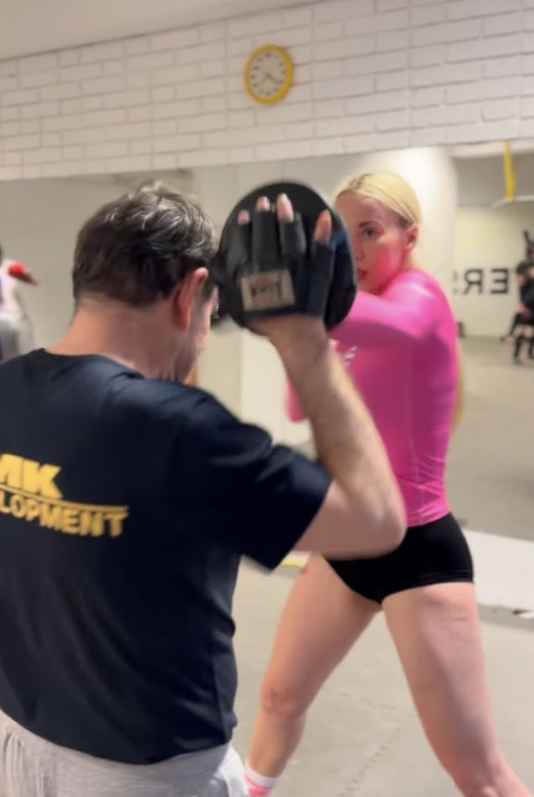 Marianna Schreiber w trakcie treningu