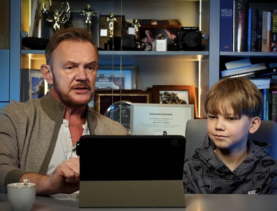 Cezary Pazura pokazał 13-letniego syna