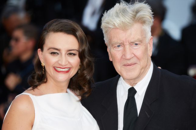 Emily Stofle i David Lynch na Festiwalu Filmowym w Cannes w 2017 r.