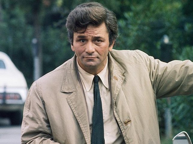 Peter Falk jako porucznik Columbo