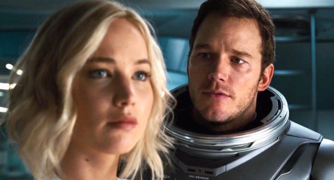 Jennifer Lawrence i Chris Pratt w filmie "Pasażerowie"