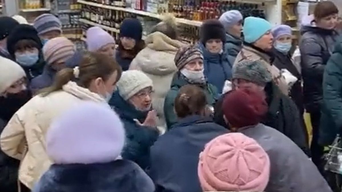 Chaos w rosyjskich sklepach 