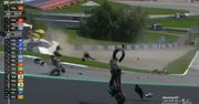 Przerwano MotoGP. "Latające" motocykle na torze w Austrii. Nagranie z wypadku