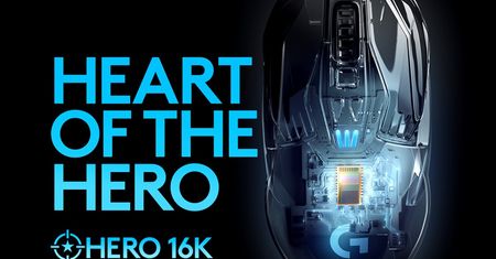 Trzy myszki Logitech G zaktualizowane o sensor HERO 16K