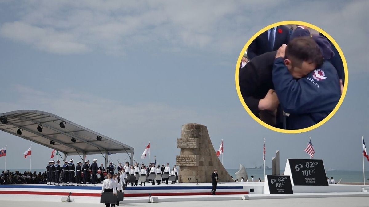 Zełenski na obchodach 80. rocznicy w Normandii