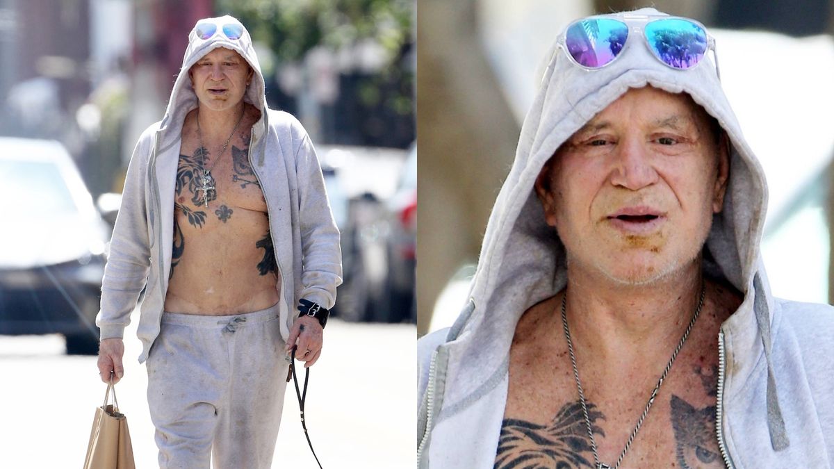 Mickey Rourke snuje się ulicami Los Angeles
