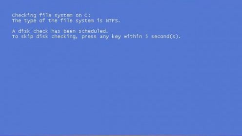 Jak wyłączyć sprawdzanie dysku przy uruchamianiu Windows XP? 1