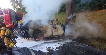 Wypadek na Mazurach. Nie żyje kierowca