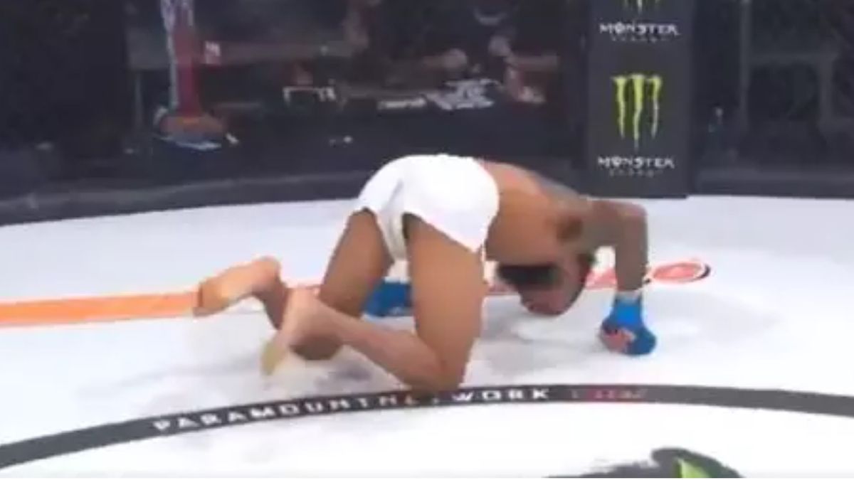 Zawodnik zwijał się z bólu