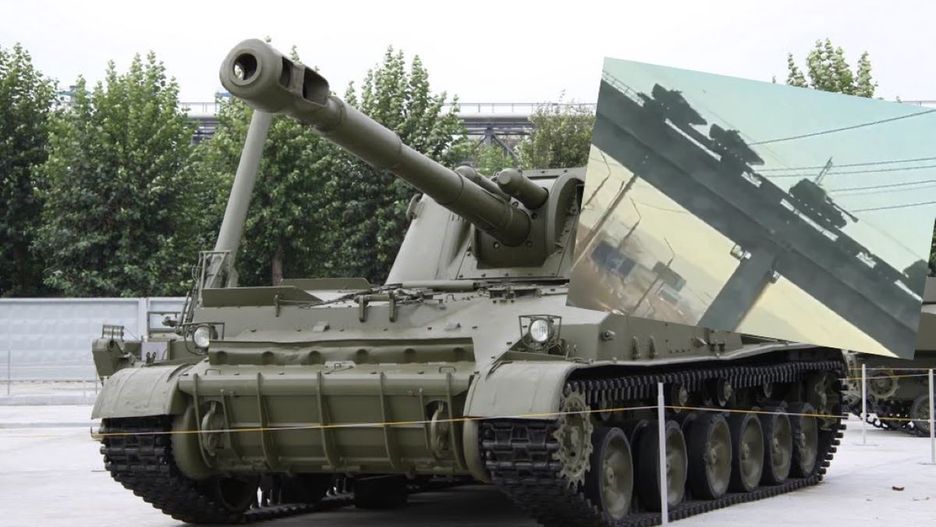Armatohaubice 2S3 Akacja zauważone w Krasnojarsku; zdjęcie ilustracyjne 