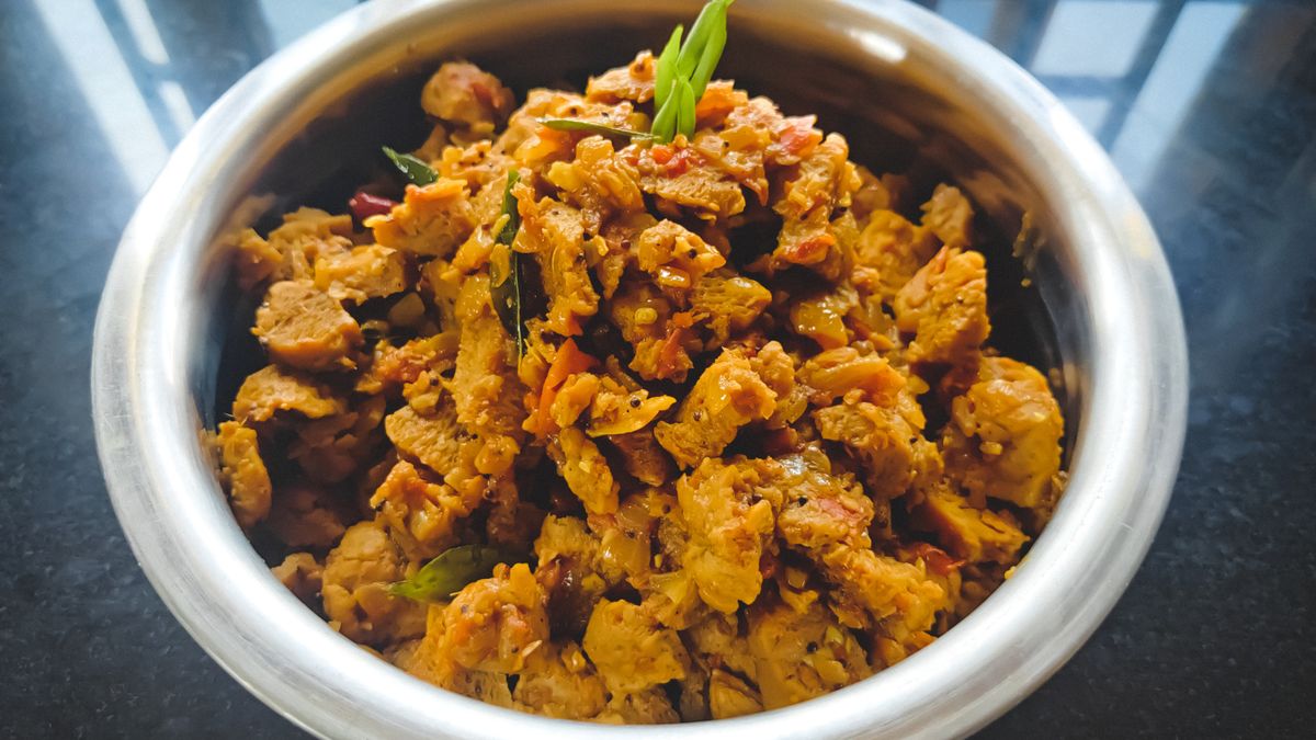 Miseczka z płatami sojowymi