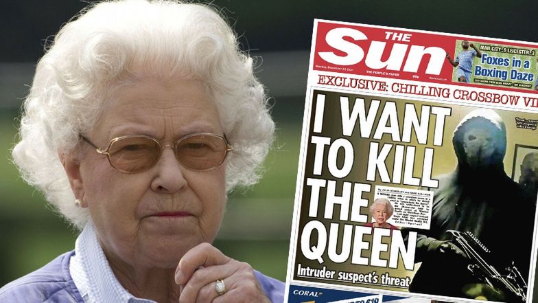 Zamaskowany mężczyzna groził, że zabije królową Elżbietę 