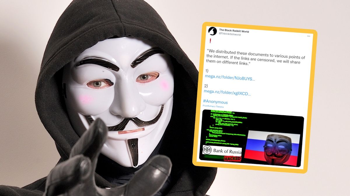 Anonymous zaatakowali Bank Centralny Rosji