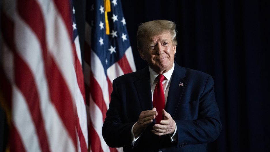 UNITED STATES - JULY 26: Former President Donald Trump addresses the America First Policy Institute's America First Agenda Summit at the Marriott Marquis on Tuesday, July 26, 2022. (Tom Williams/CQ-Roll Call, Inc via Getty Images)