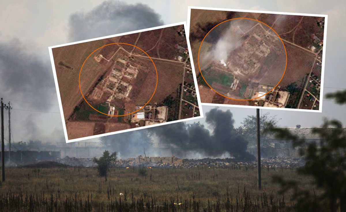 Zdjęcia satelitarne po wtorkowym ataku na Krymie
