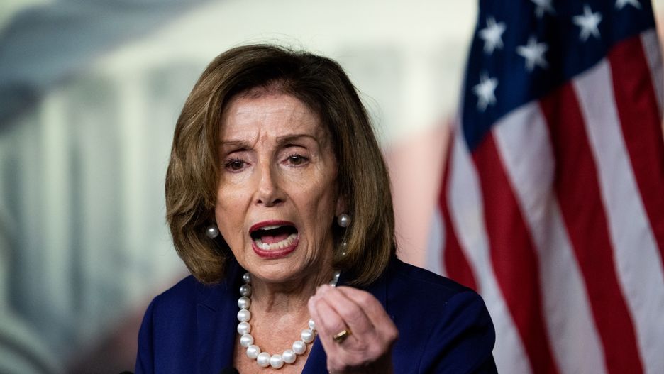 UNITED STATES - JULY 28: Speaker of the House Nancy Pelosi, D-Calif., holds her weekly news conference in the Capitol on Friday, July 29, 2022. (Bill Clark/CQ-Roll Call, Inc via Getty Images)