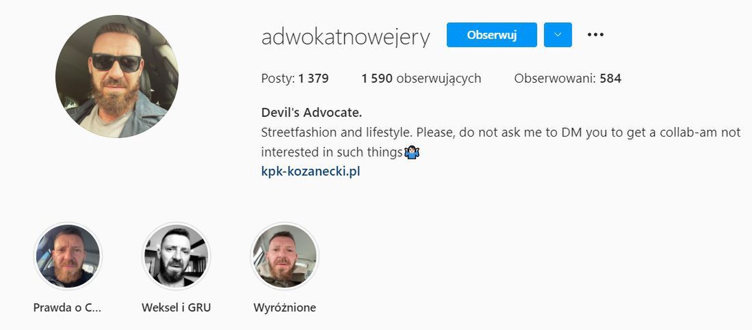 Znajomy influencerki podejrzewany o spowodowanie wypadku reklamuje się jako "adwokat diabła"