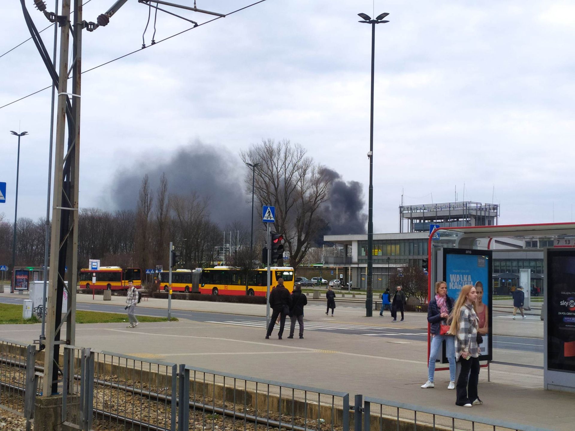 Pożar w Warszawie