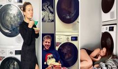 Bohosiewicz, Chajzer, Mucha i Włodarczyk pozują na Instagramie przy pralce. A przy okazji ją reklamują