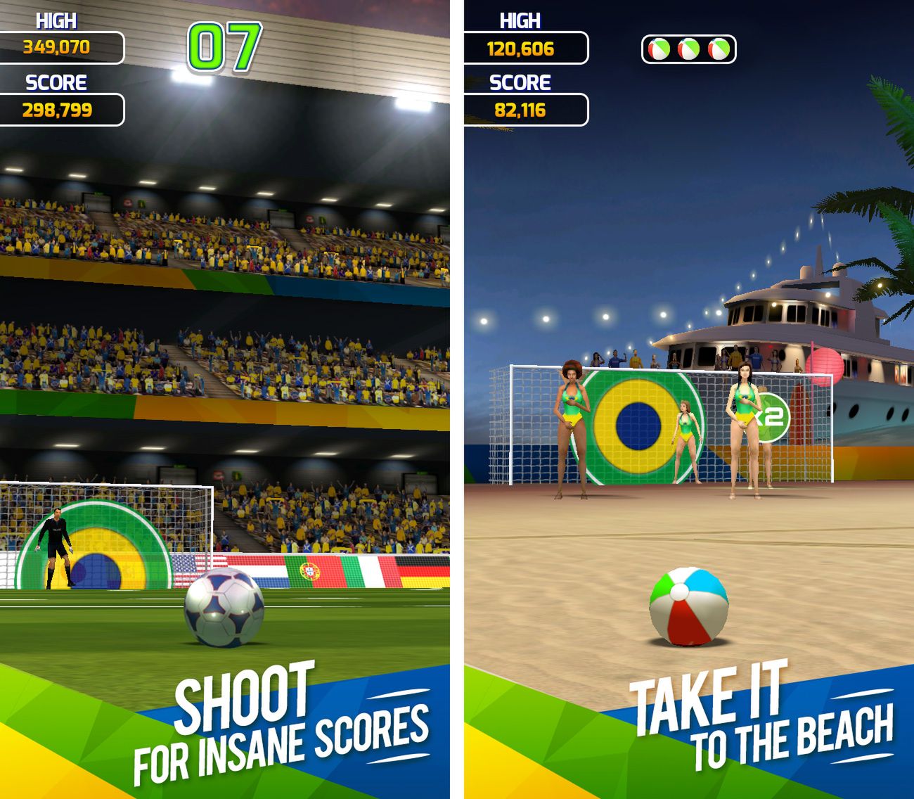 Flick Soccer Brazil zagospodaruje twój czas w przerwie meczu 3