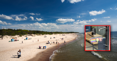 Oznaczenie na drzwiach nadmorskiego hotelu wywołało burzę. "Skandaliczne te naklejki"