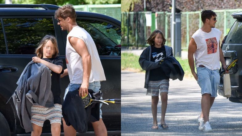 Mikołaj Roznerski z synem