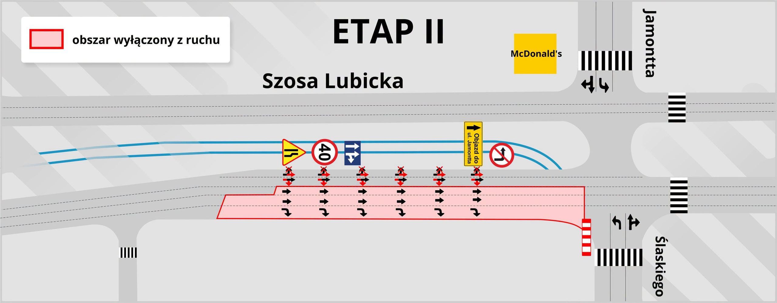 Zmiany na Szosie Lubickiej.