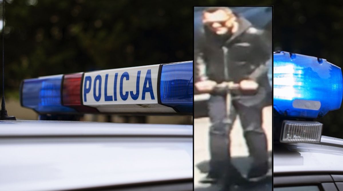 Uderzył hulajnogą w samochód i zaatakował kierowcę. Szuka go policja