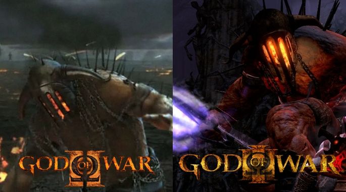 Stary vs nowy Kratos: porównanie God of War II i III 4