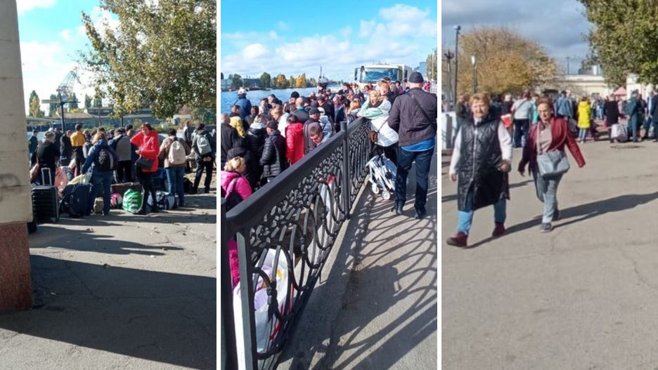 Do sieci trafiają nagrania osób, które chcą się ewakuować z Chersonia. Chętnych nie jest wielu, biorąc pod uwagę skalę zapowiedzi.