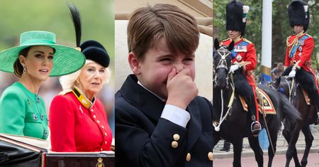 Royalsi zadają szyku na Trooping the Colour: Kate z dziećmi i Camillą w jednym powozie, Karol z Williamem na koniach (ZDJĘCIA)