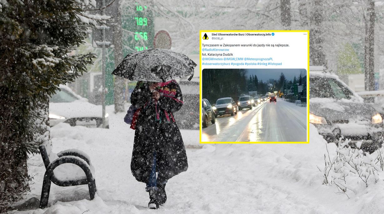 Śnieżyca w Zakopanem. W sieci udostępniono nagranie