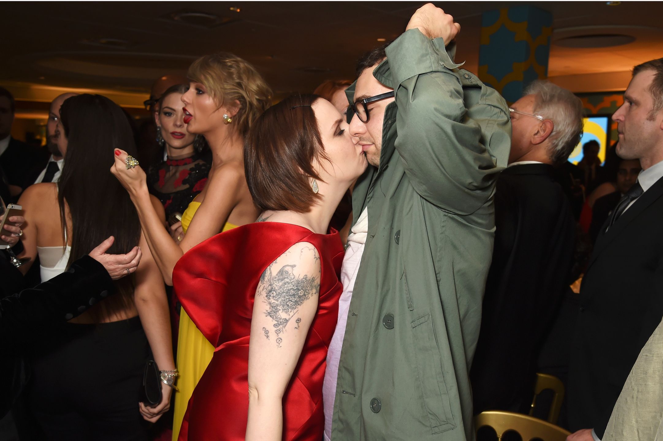 Lena Dunham i Jack Antonoff, styczeń 2015 