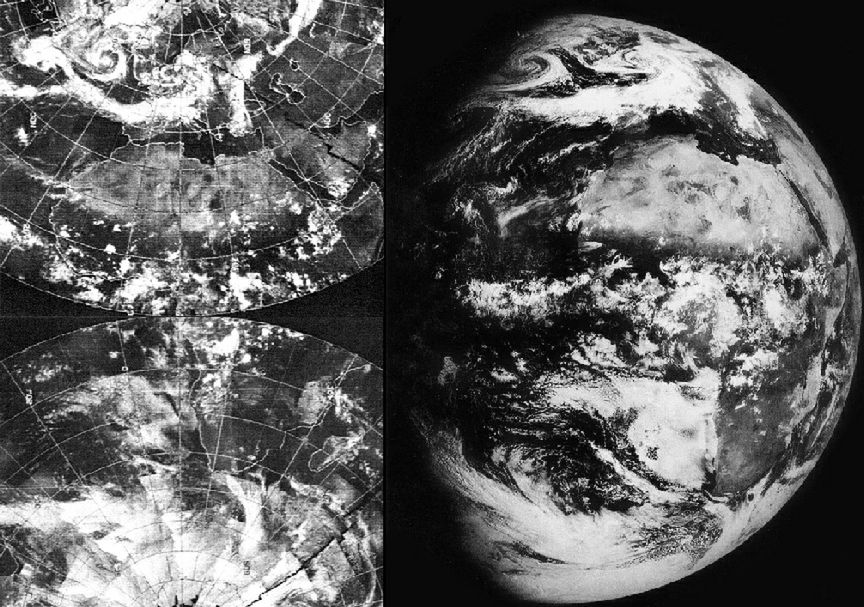 Zdjęcie, wykonane przez satelitę Zond-5.