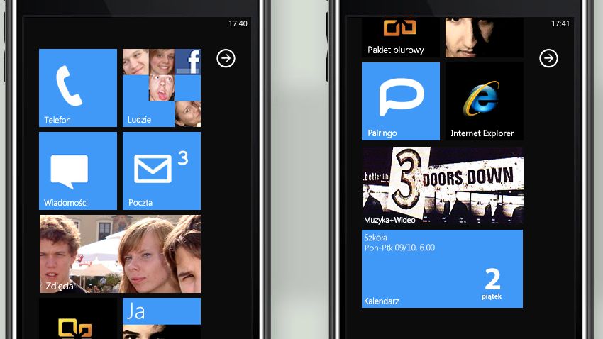 Interfejs z Windows Phone 7 w iPhonie 1