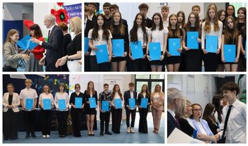 Pleszew z listami gratulacyjnymi dla absolwentów klas ósmych. 150 młodych i zdolnych ma powody do dumy!