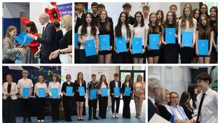 Pleszew z listami gratulacyjnymi dla absolwentów klas ósmych. 150 młodych i zdolnych ma powody do dumy!