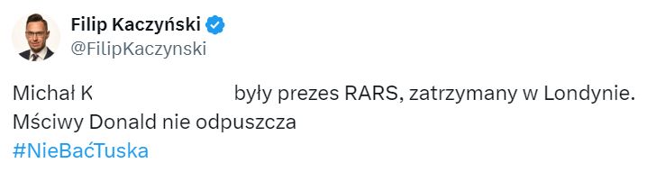Wpis Filipa Kaczyńskiego