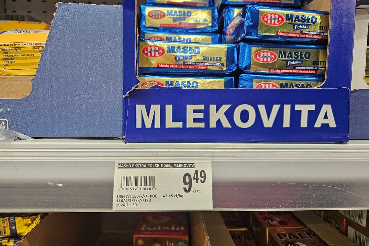 9,49 zł/opak. - cena masła Mlekovita 200 g w Stokrotce