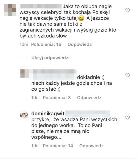 Dominika Gwit promuje wakacje w kraju