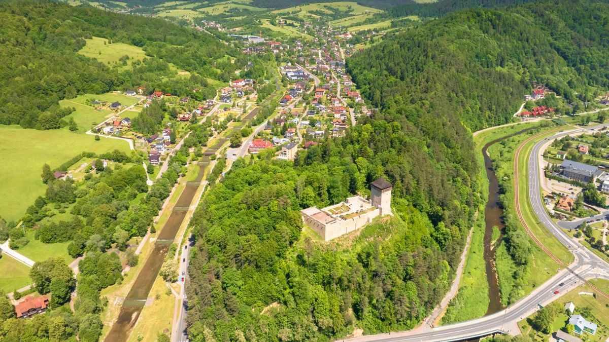 Muszyna z lotu ptaka