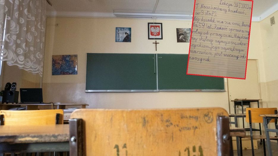 Wypracowanie ucznia rozbawiło do łez. Internauci komentują: biedny dziadek