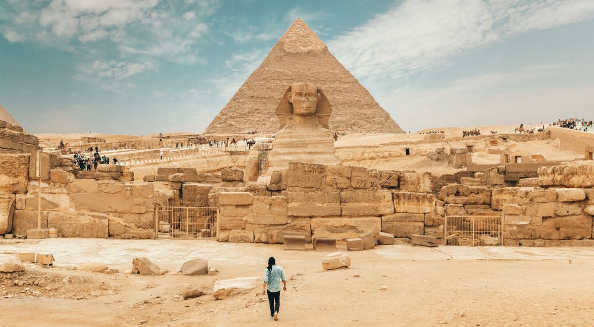 A smiling sphinx and ancient temple unearthed in southern Egypt, believed linked to Emperor Claudius